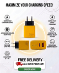 65W GaN Super Fast Duo Charger (Type-C + USB-A)
