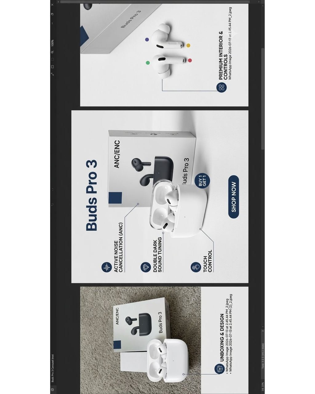 Buds Pro 3 ANC/ENC Earbuds | Free Delivery
