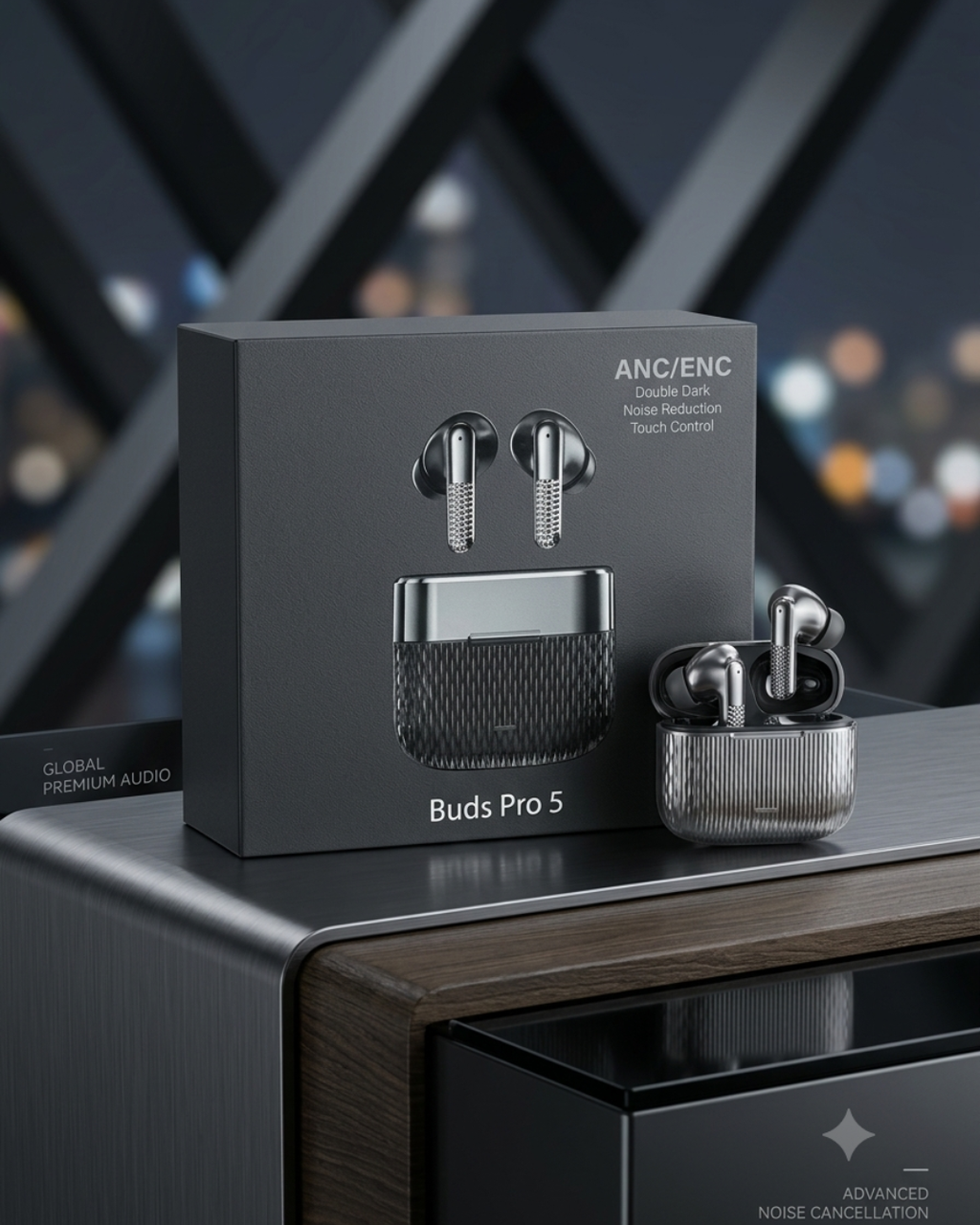 Buds Pro 5 ANC/ENC Wireless Bluetooth Earbuds