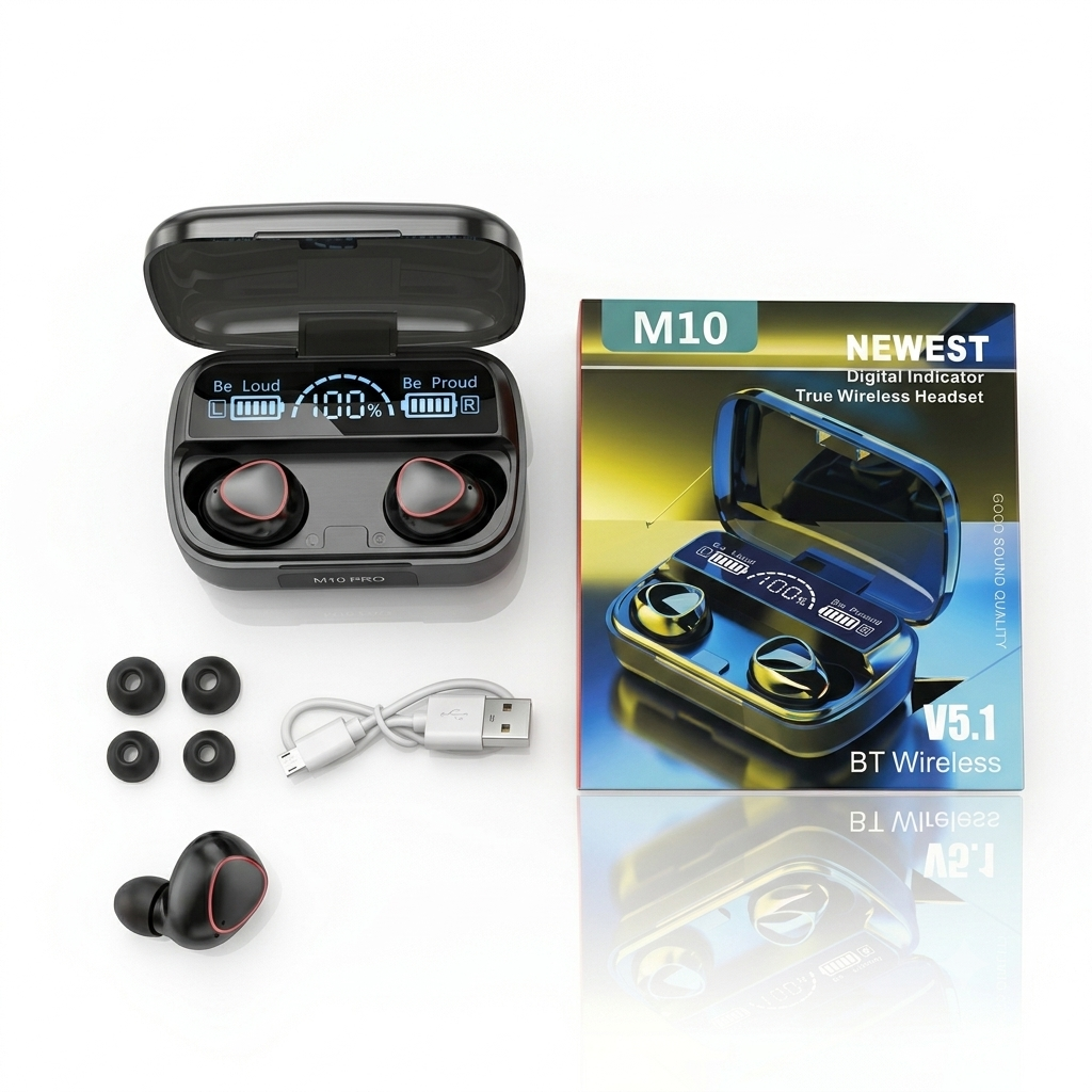 M10 Earbuds - Free Delivery All Over Pakistan